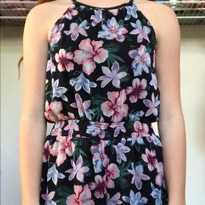 Girls tropical romper